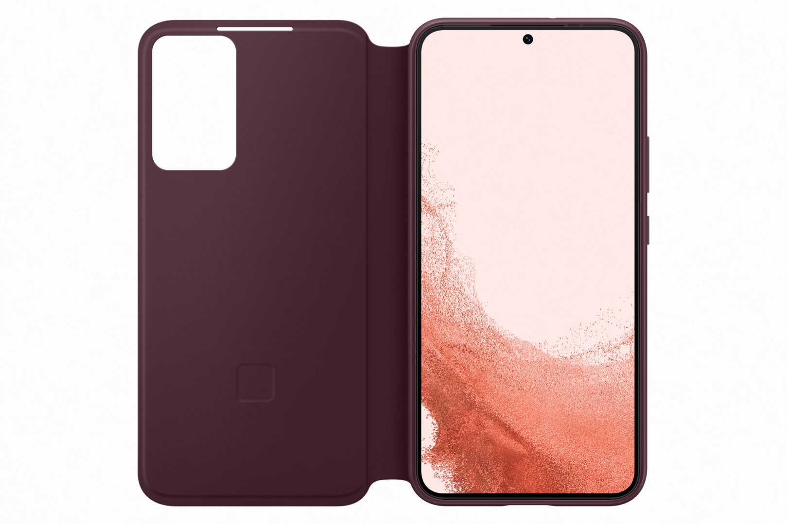 Samsung flipové pouzdro Clear View EF-ZS906C pro Galaxy S22+ vínové