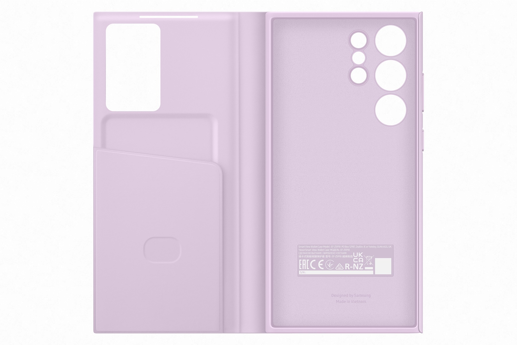 Samsung Flipové pouzdro Smart View pro Samsung Galaxy S23 Ultra Lilac