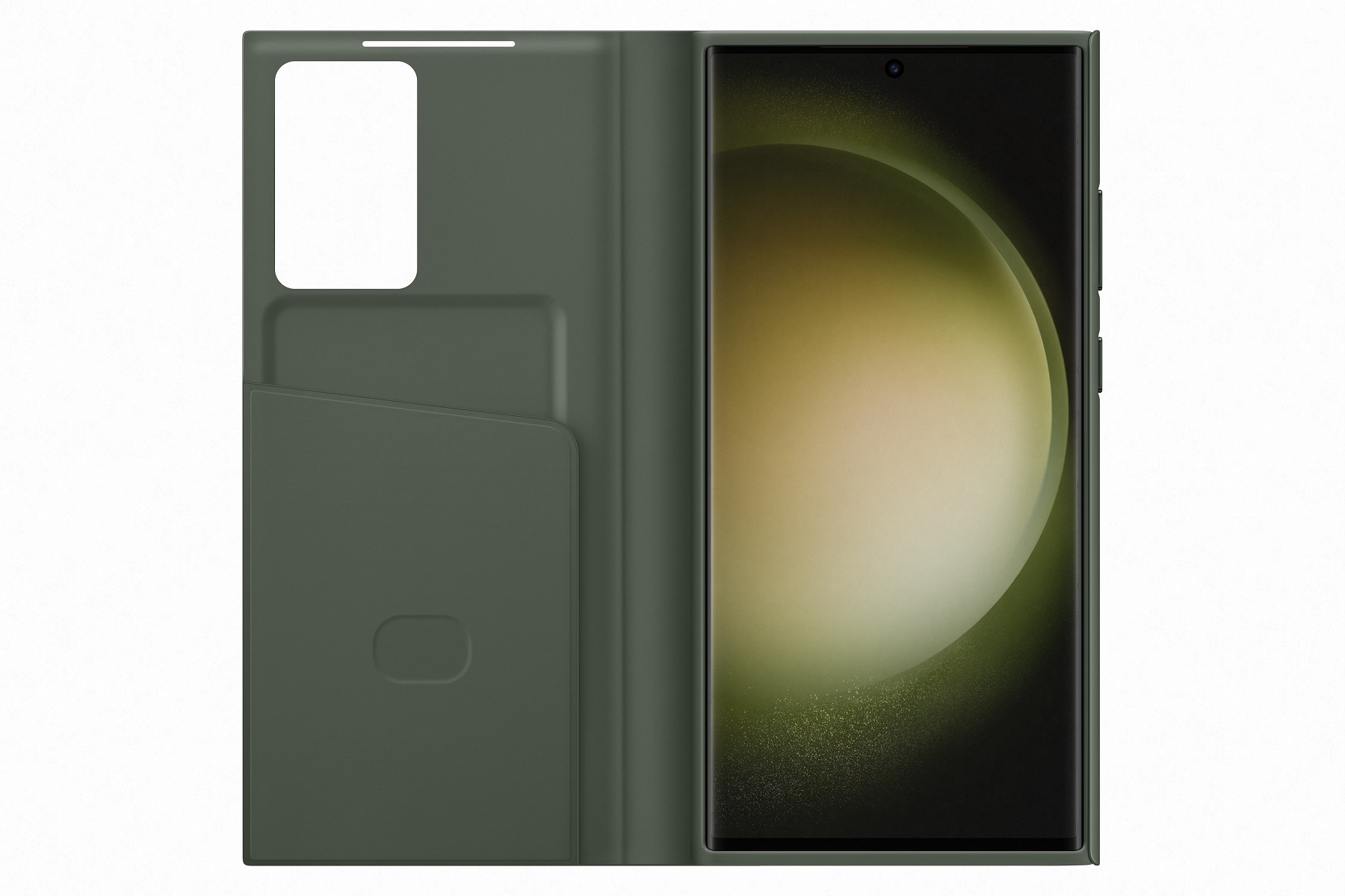 Samsung Flipové puzdro SmartView pre Samsung Galaxy S23 Ultra Khaki