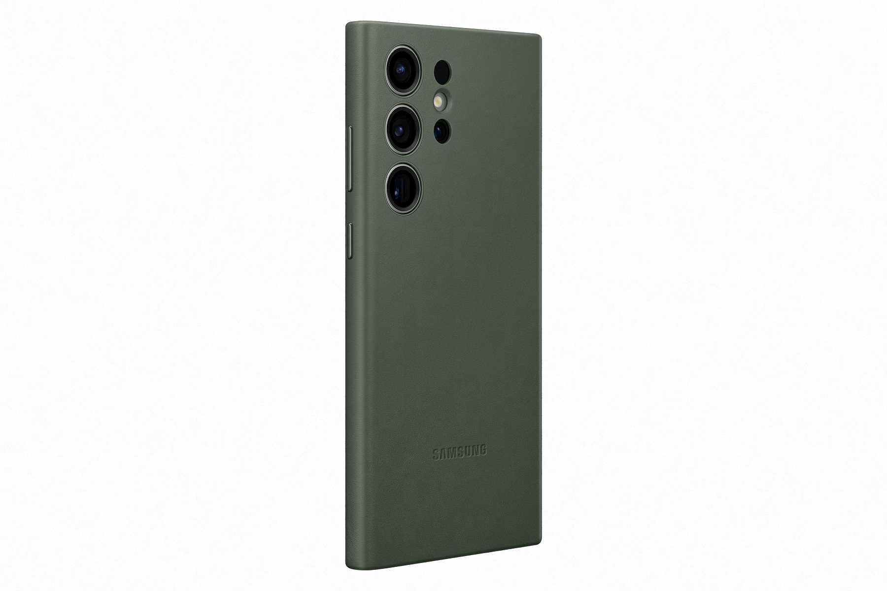 Samsung Kožený zadní kryt pro Samsung Galaxy S23 Ultra Green