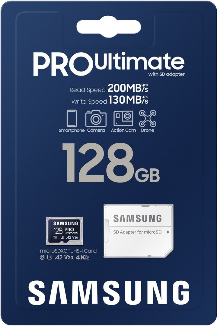 Samsung microSDXC 128GB PRO Ultimate + SD adaptér