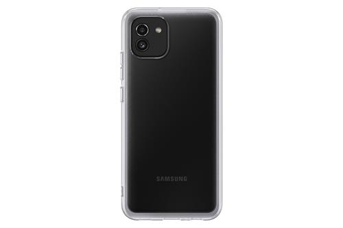 Samsung polopriehľadný zadný kryt EF-QA036T pre Samsung Galaxy A03 transparentný