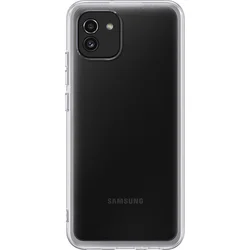 Samsung polopriehľadný zadný kryt EF-QA036T pre Samsung Galaxy A03 transparentný