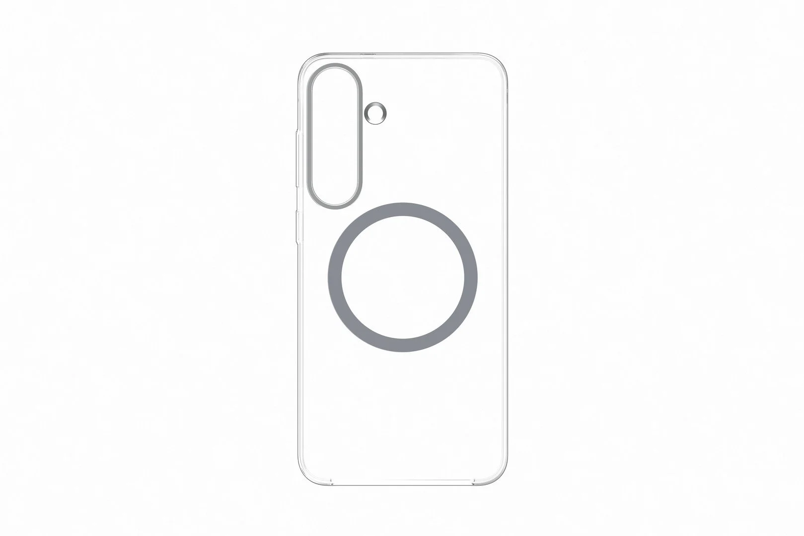 Samsung priehľadné magnetické puzdro Galaxy S25+ transparentné