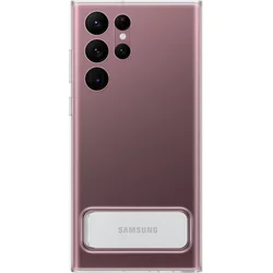 Samsung průhledný zadní kryt se stojánkem EF-JS908C pro Galaxy S22 Ultra transparentní