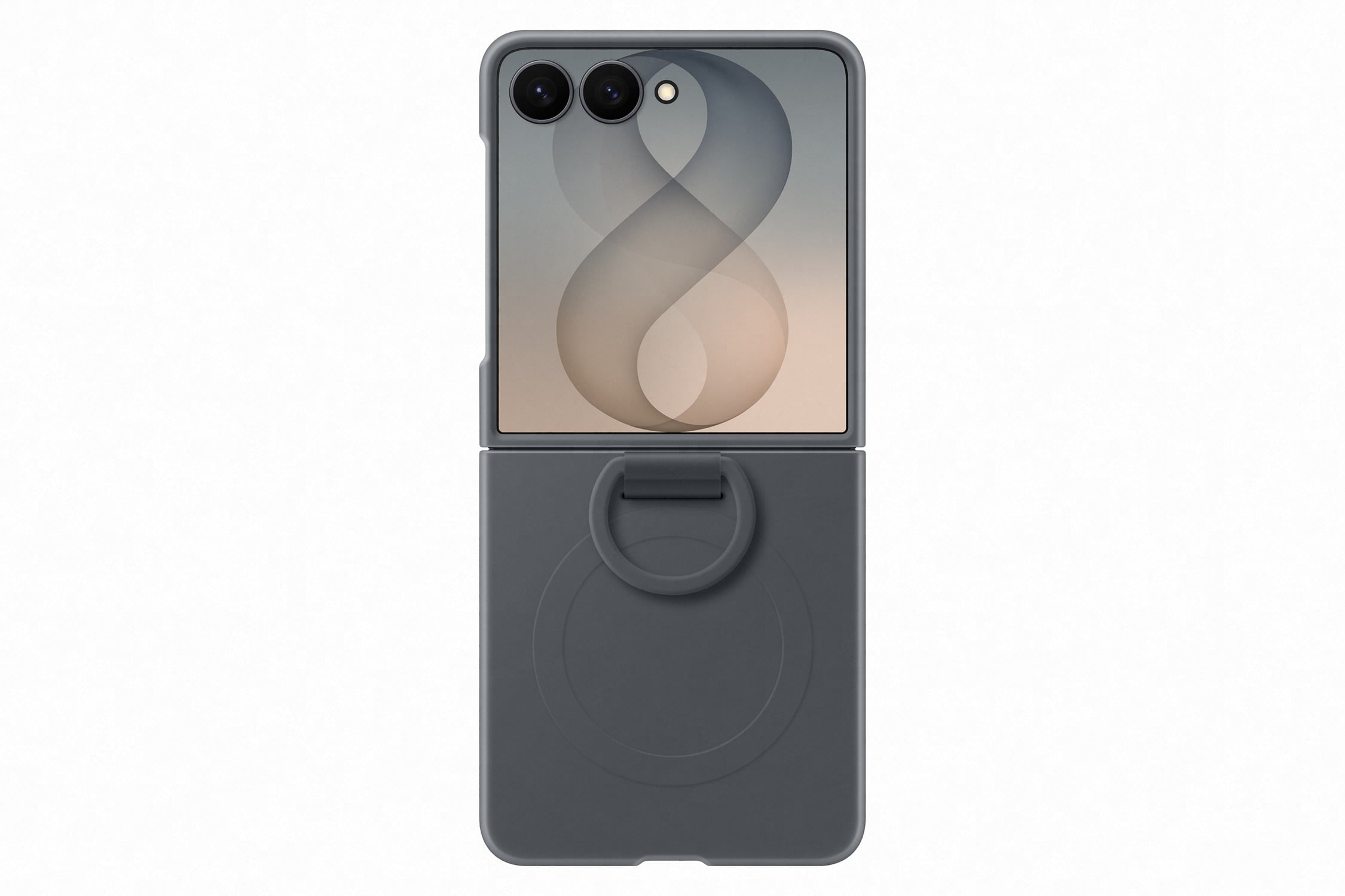 Samsung Silikonový magnetický kryt s držákem na prst pro Galaxy Z Flip8 grafitový