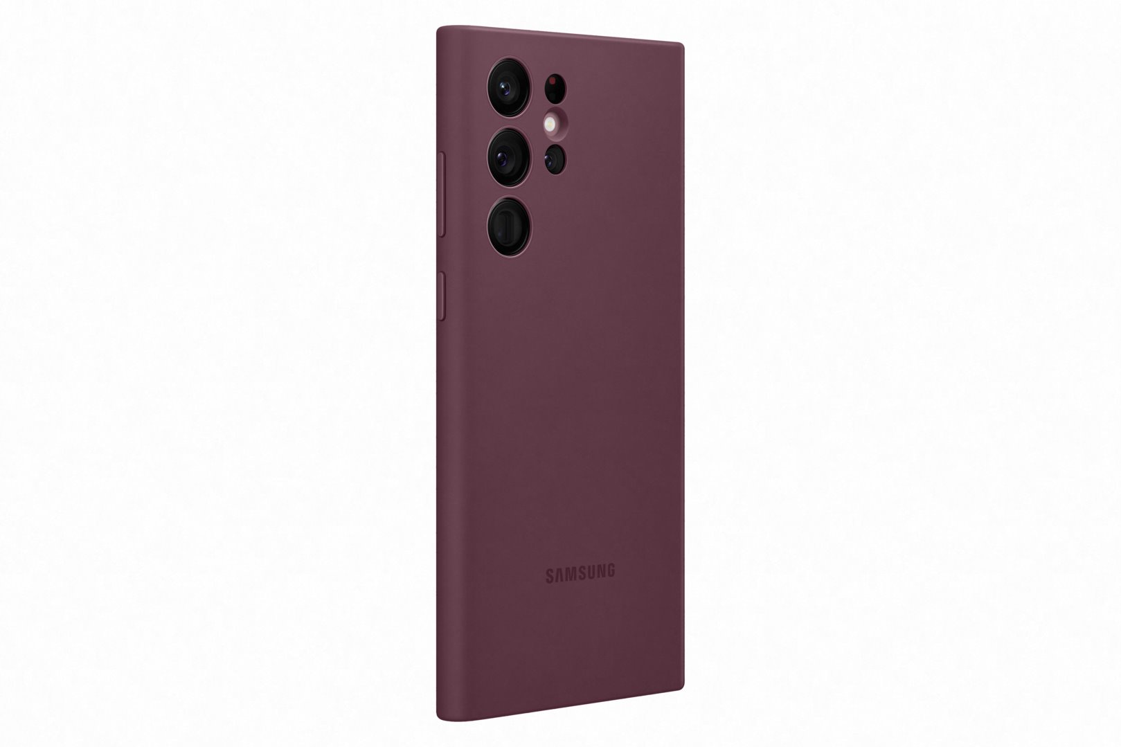 Samsung silikonový zadní kryt EF-PS908T pro Galaxy S22 Ultra vínový