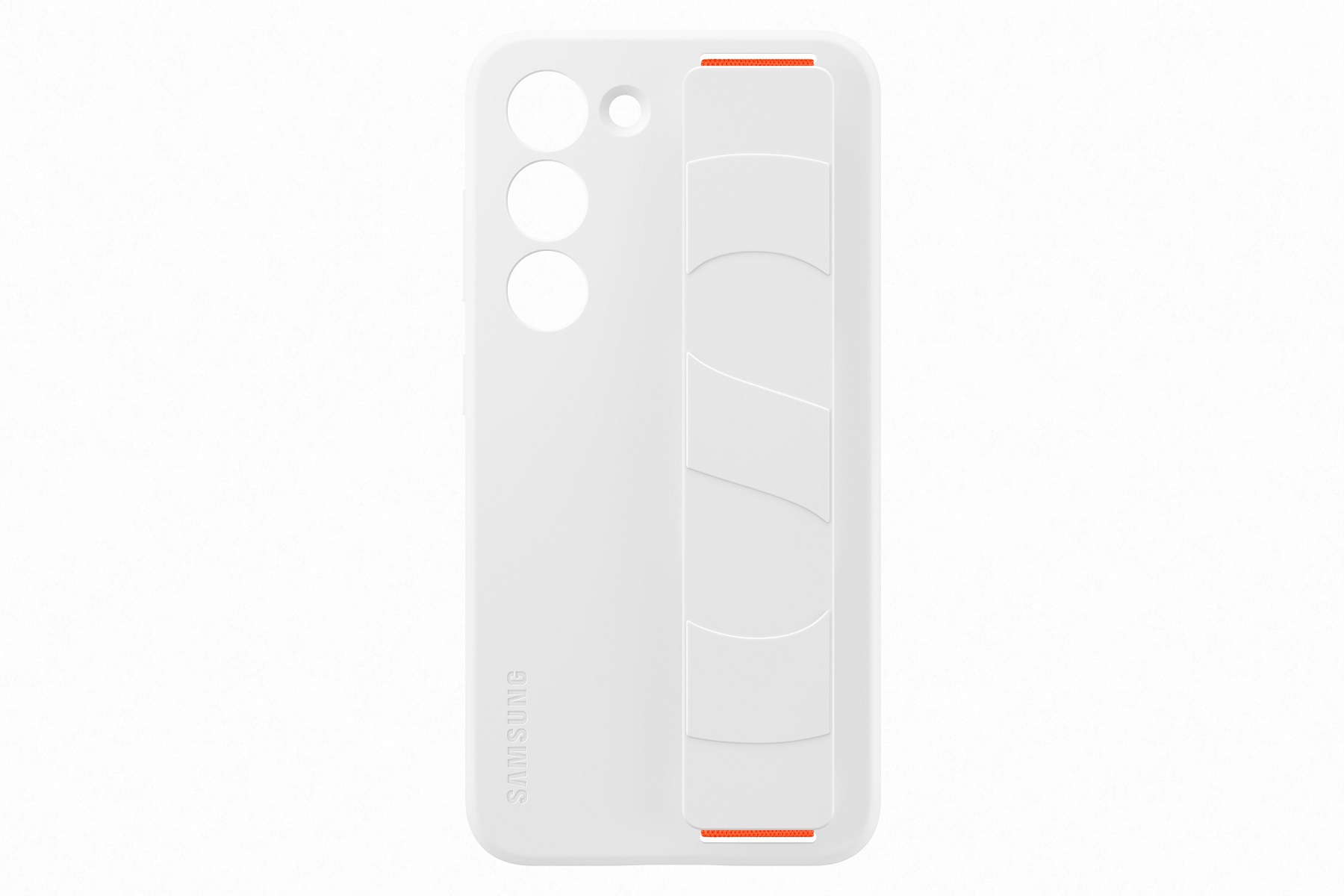 Samsung Silikónový zadný kryt s pútkom pre Samsung Galaxy S23+ White