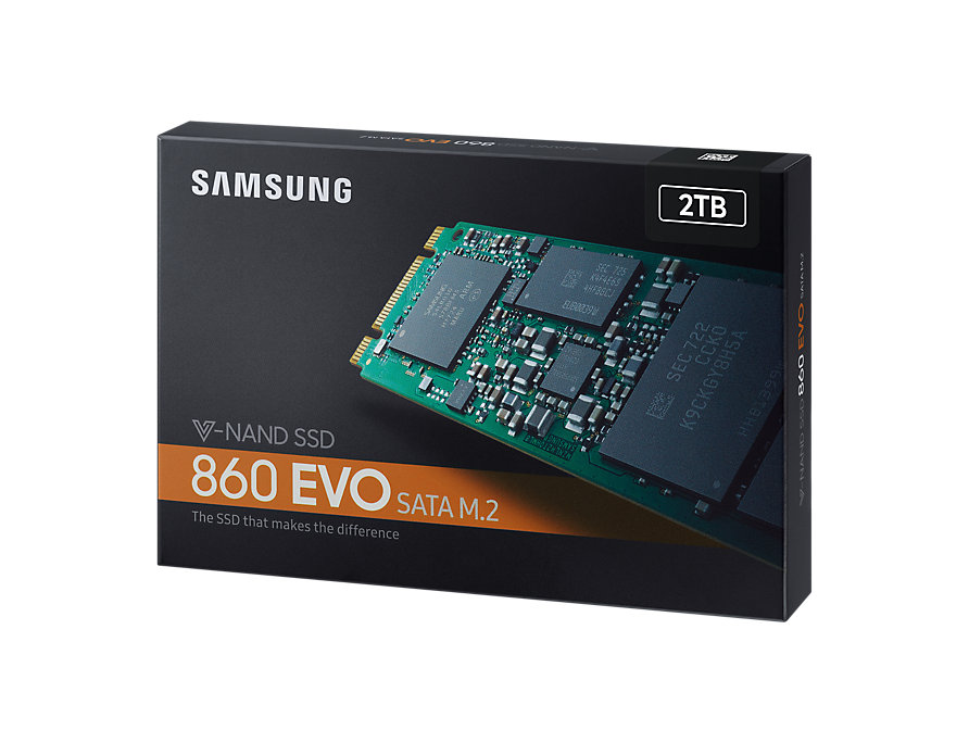 Samsung SSD 860 EVO 2TB M.2 SATA III (MZN6E2T0) (MZN6E2T0BW) T.S