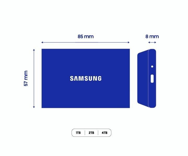 Samsung SSD T7 Resurrected 1TB stříbrný
