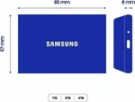 Samsung SSD T7 Resurrected 2 TB, strieborný