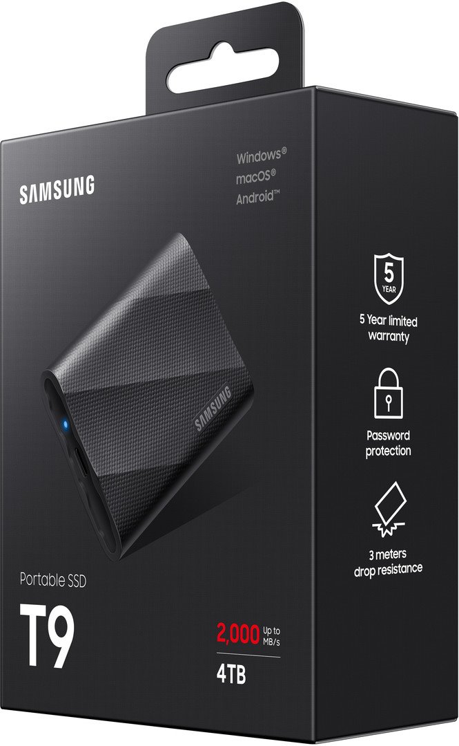 Samsung SSD T9 4TB Black