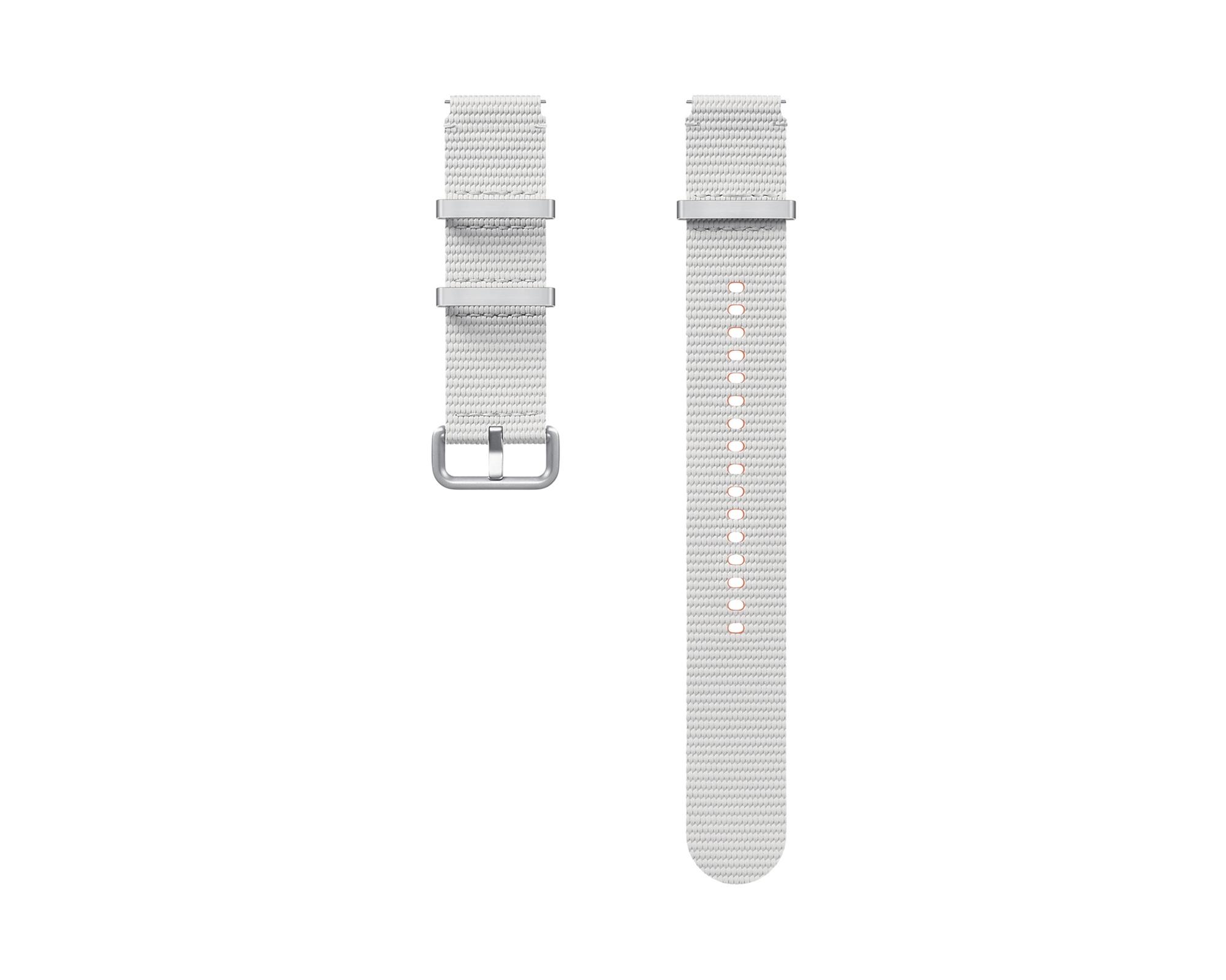 Samsung štýlový športový remienok pre hodinky Watch 7 veľkosti M/L strieborný
