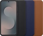 Samsung Vegan Leather Protective Cover S25 FE Black