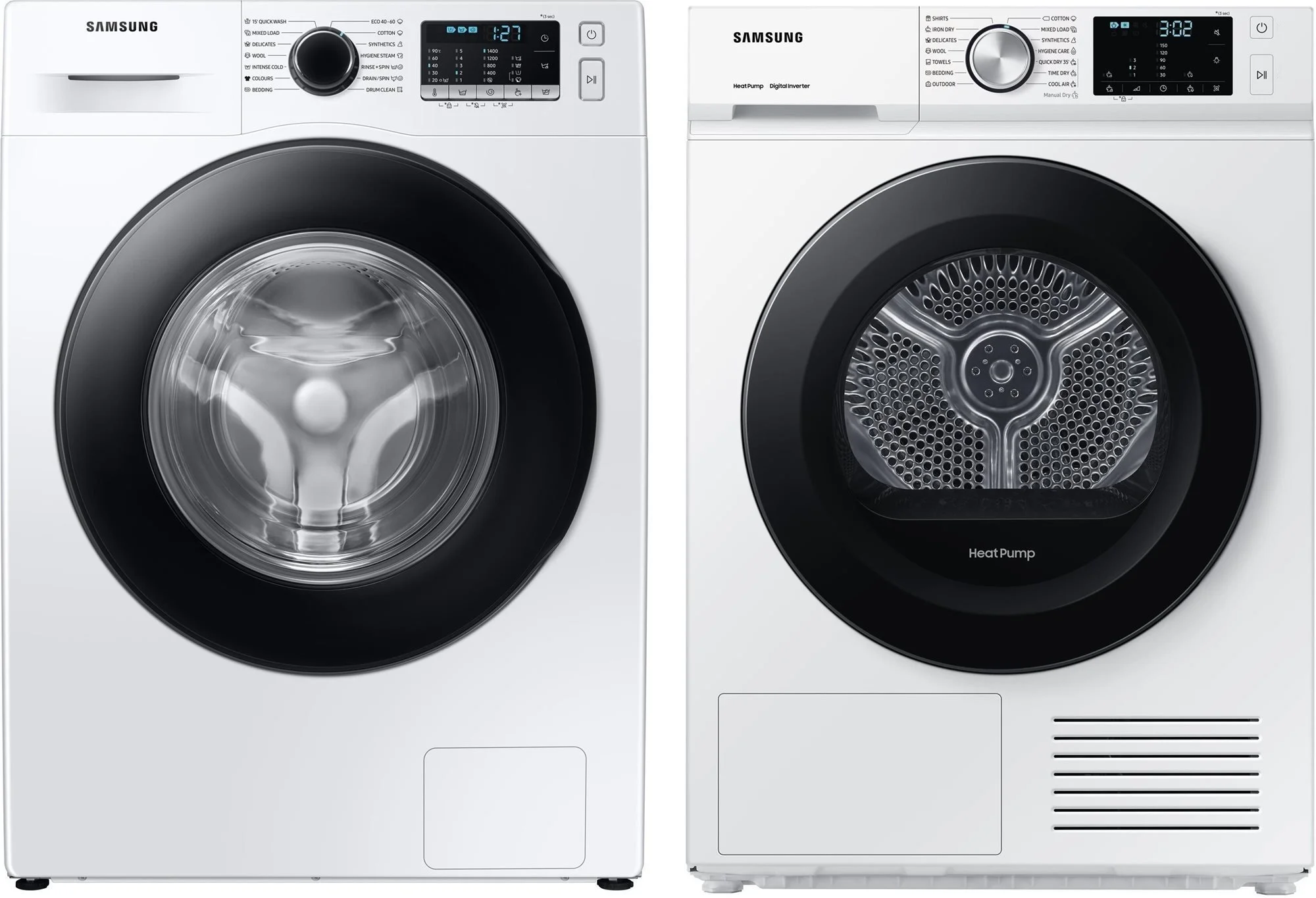 Samsung WW11BGA046AELE + DV90BBA245AWLE (set pračky a sušičky)