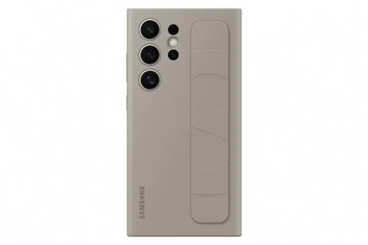 Samsung zadní kryt s poutkem pro Samsung Galaxy S24 Ultra šedo-hnědý