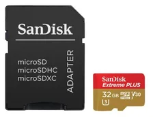 SanDisk Extreme Plus microSDHC 32GB 95MB/s Class 10 UHS-I V30 + adaptér