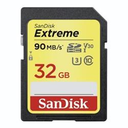 SanDisk Extreme SDHC 32GB 90MB/s Class 10 UHS-I U3 V30 (SDSDXVE-032G-GNCIN)