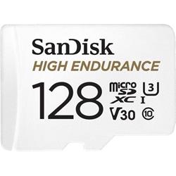 SanDisk High Endurance microSDXC 128GB 100MB/s UHS-I U3 Class 10 + Adaptér