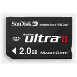 SanDisk Memory Stick PRO DUO Ultra II 1 GB, rychlost zápis/čtení 60x/66x 150kB