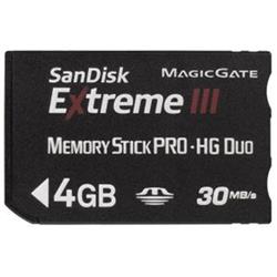 SanDisk MemoryStick PRO-HG Duo Extreme III 4GB, rychlost 30MB/s