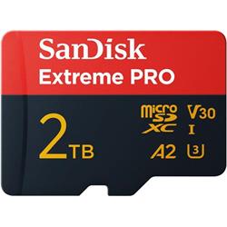 SanDisk microSDXC 2TB Extreme PRO + Rescue PRO Deluxe + SD adaptér