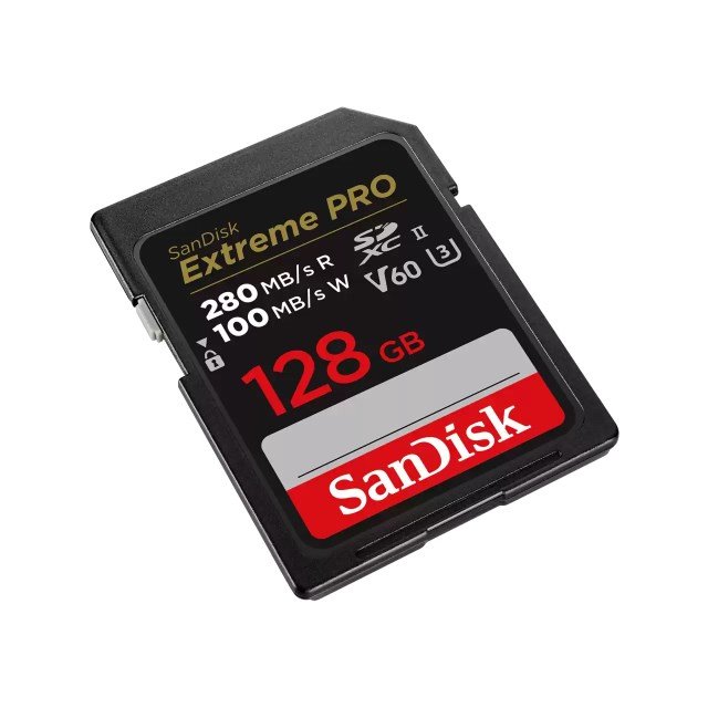 SanDisk SDXC Extreme PRO 128GB UHS-II U3, V60, 280MB/s