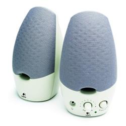SBR LOGITECH S2-40 OEM, 2 bílé celopásm. repro