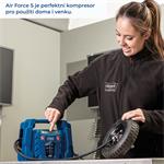 Scheppach Air Force 5 bezolejový mobilní kompresor 8 bar na 12 V/230 V