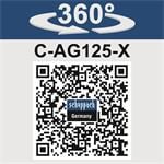 Scheppach C-AG125-X-SET L 20 V IXES akumulátorová uhlová brúska + 4 Ah batéria + nabíjačka 2,4 A