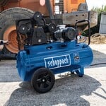 Scheppach HC 550 TC – trojvalcový olejový kompresor s remeňovým pohonom, 100 l / 10 bar