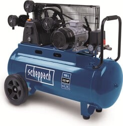 Scheppach HC 550 TC - tříválcový olejový řemenový kompresor 100 L / 10 bar