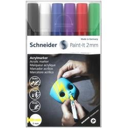 SCHNEIDER Akrylové popisovače "Paint-It 310", sada 6 barev, 2 mm