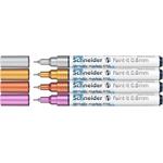SCHNEIDER Akrylový popisovač "Paint-It 010", 4 různé barvy sada, 0,8 mm ML01011501