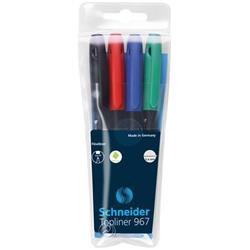 SCHNEIDER Liner  "Topliner 967", 4 barvy, 0,4mm