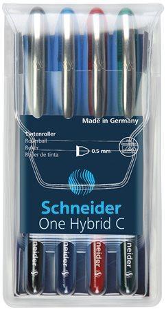 SCHNEIDER Valček "One Hybrid C", sada, 4 farby, 0,5 mm