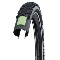 Schwalbe plášť Smart Sam Plus 42-622 AddixPerformance DoubleDefense GreenGuard reflexný pruh
