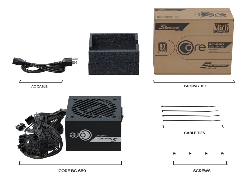 SEASONIC Core BC-650 / 650W