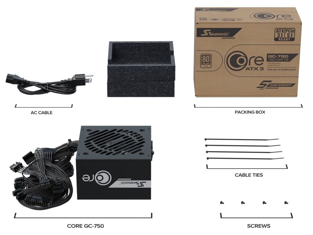 SEASONIC Core GC-750 750W