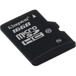 SECURE DIGITAL MICRO 16GB microSDHC Kingston - Class 10 + SD adaptér