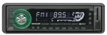 SENCOR Autorádio s CD/MP3/USB SCD 5055MR zelené podsvícení, 4x50 W, USB, CD, CD-R, CD-RW, SD, MP3, Antishock