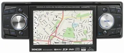 SENCOR Autorádio SCD 9204 GPS, mapy 38 států, LCD 10 cm, SD/MMC, DivX/XviD/DVD