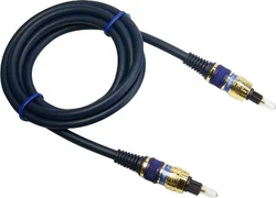 Sencor Digitální optický kabel, Toslink-Toslink konektor, prům.6mm, 20 m, zlatý