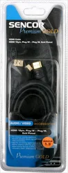 SENCOR HDMI 19pin, konektor/M - konektor/M, pozlacený, délka 5 m