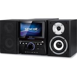 SENCOR Minisystém s TV SHC XD091T, LCD 18cm, DVB-T MPEG-2 i analogový tuner, DivX, XviD, MPEG4, DVD, DVD.R/RW,MP3,