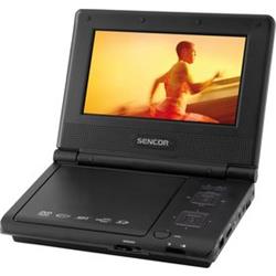 SENCOR Přenosný LCD DVD přehrávač SPV 2706, 7" ,SD/MMC, USB, CZ menu,