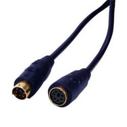 SENCOR S-video/MiniDin 4-pin. konektor - S-video/MiniDin 4-pin. konektor, pozlacený, modrý kabel, délka 10 m
