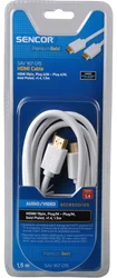 Sencor SAV 167-015W HDMI kabel,bílý,1,5 metru