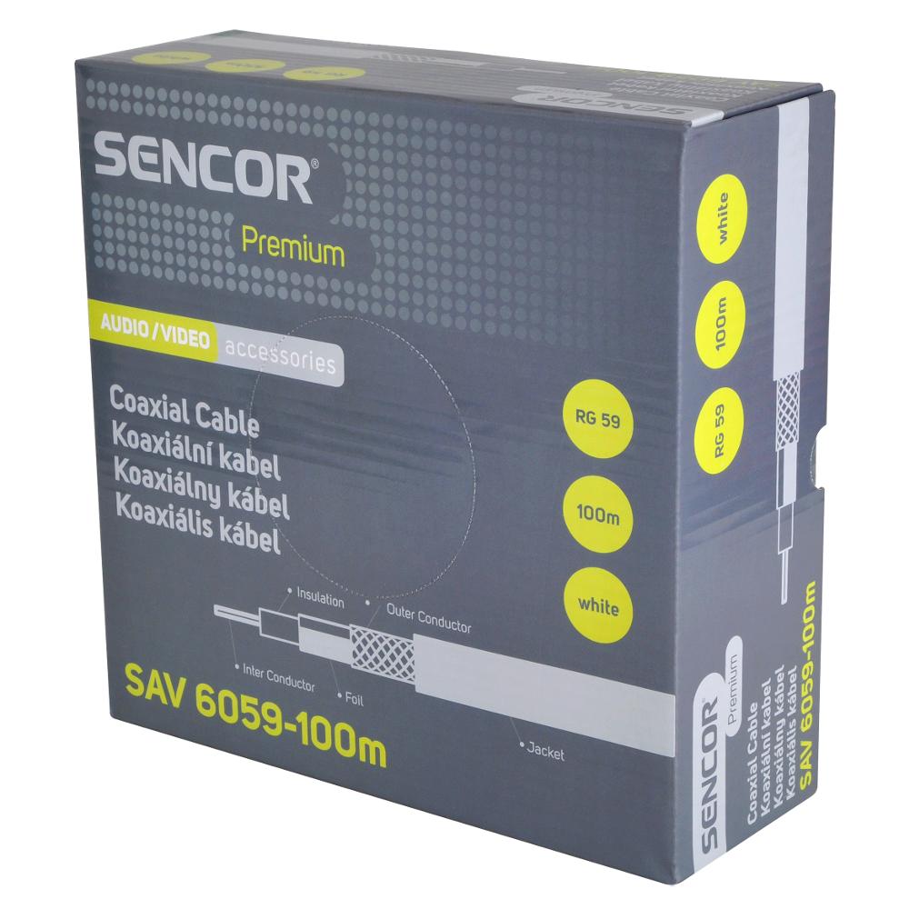 Sencor SAV 6059-100m koaxiálny kábel RG 59