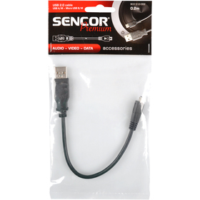 Sencor SCO 512-002 Konektor USB 2.0 A - konektor USB 2.0 micro B